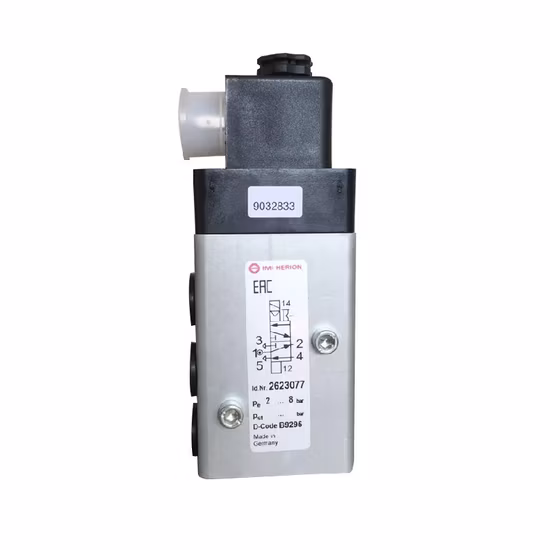 Válvula solenoide neumática original de dos posiciones y cinco vías Norgren 2623077